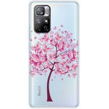 Силіконовий (TPU) чохол Deexe Pretty Glossy для Xiaomi Poco M4 Pro 5G / Redmi Note 11 (Chinese version) - Pink Tree: фото 1 з 4