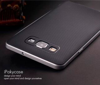Защитная накладка IPAKY Hybrid для Samsung Galaxy A5 (A500) - Silver: фото 2 из 5