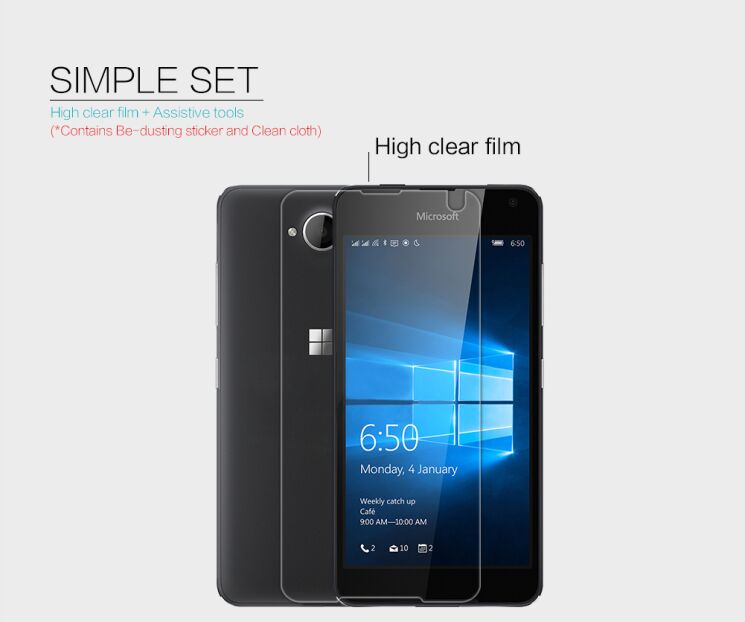Защитная пленка NILLKIN Сrystal для Microsoft Lumia 650: фото 6 из 7