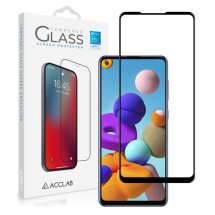 Защитное стекло ACCLAB Full Glue для Samsung Galaxy A21s (A217) - Black: фото 1 из 6