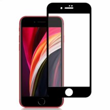 Защитное стекло AMORUS Full Glue Tempered Glass для Apple iPhone SE 2 / 3 (2020 / 2022) / iPhone 8 / iPhone 7 - Black: фото 1 из 5