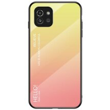 Защитный чехол Deexe Gradient Color для Samsung Galaxy A03 (A035) - Yellow: фото 1 из 9