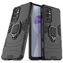 Захисний чохол Deexe Hybrid Case для OnePlus 9RT - Black: фото 1 з 8