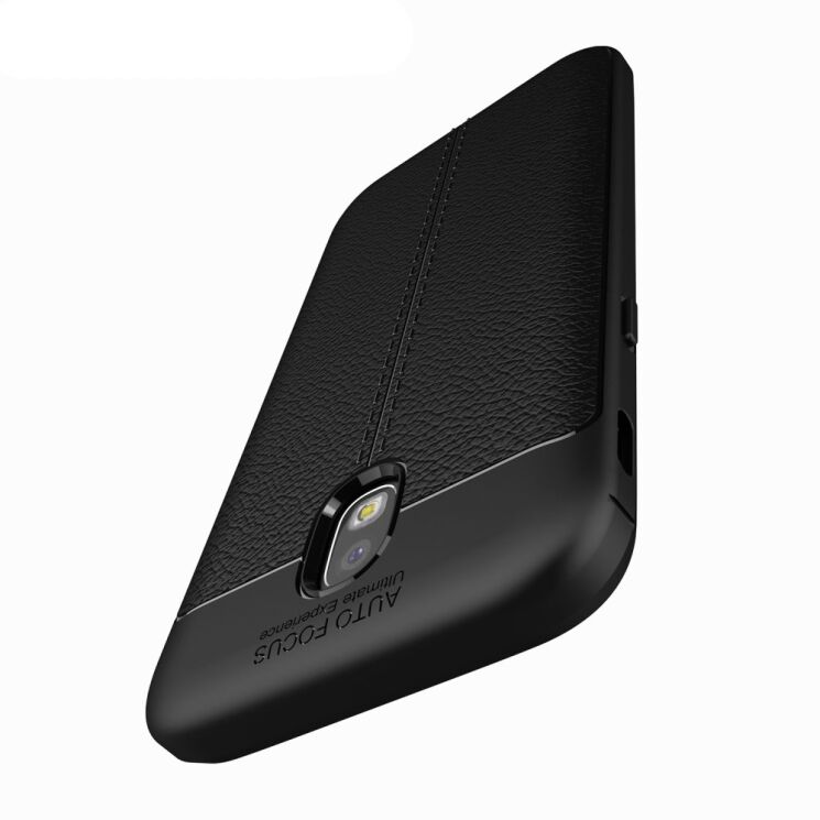 Защитный чехол Deexe Leather Cover для Samsung Galaxy J5 2017 (J530) - Black: фото 10 из 12