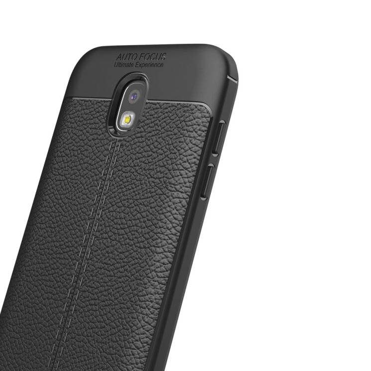 Захисний чохол Deexe Leather Cover для Samsung Galaxy J5 2017 (J530) - Black: фото 3 з 12
