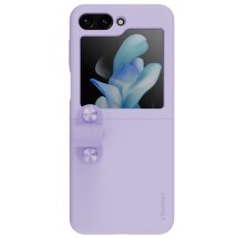 Защитный чехол NILLKIN Finger Strap Liquid Silicone Case для Samsung Galaxy Flip 5 - Purple: фото 1 из 20