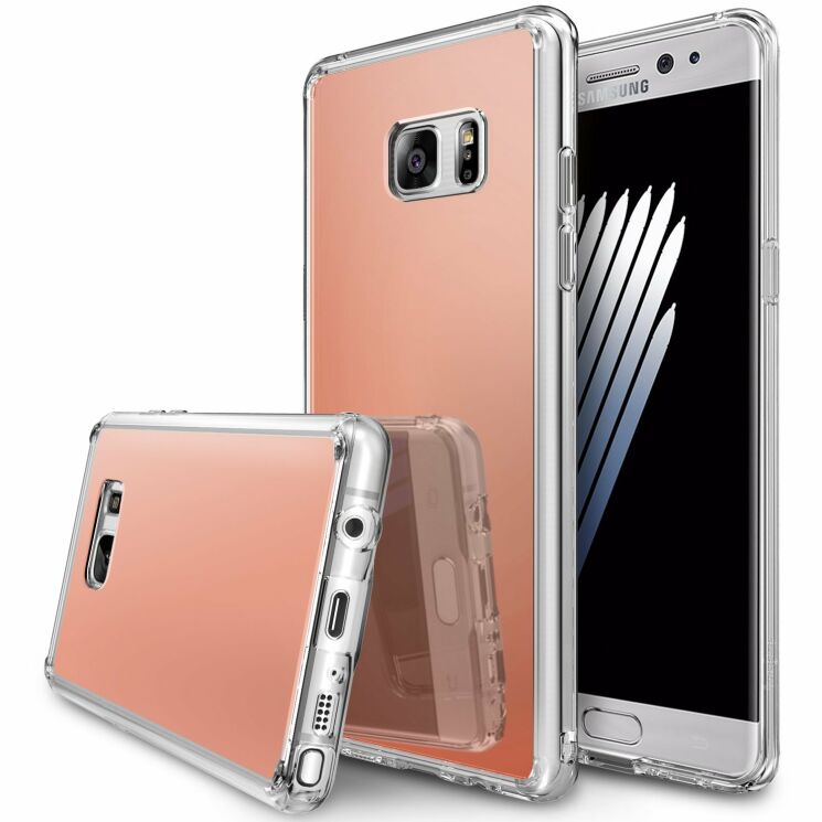 Защитный чехол RINGKE Mirror для Samsung Galaxy Note 7 (N930) - Rose Gold: фото 1 из 5