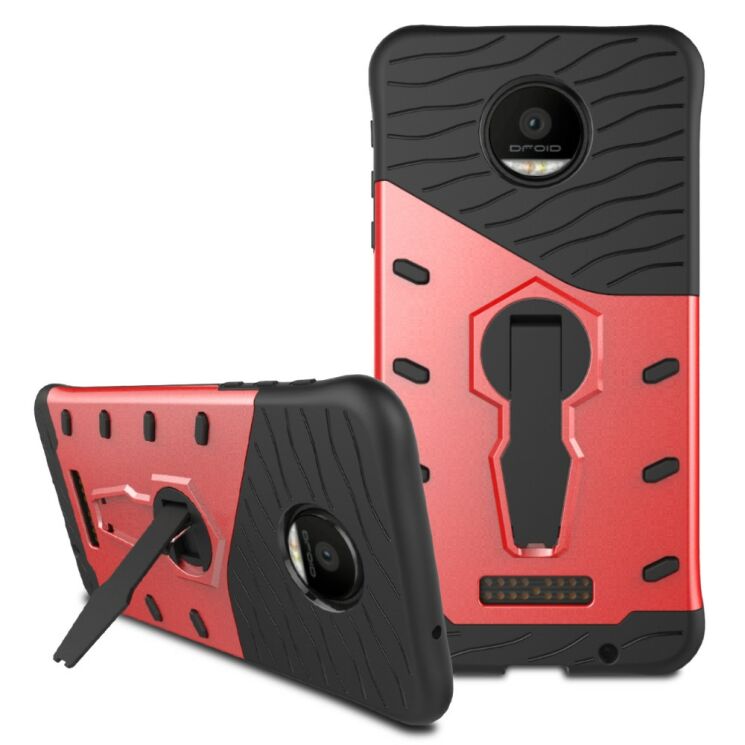 Захисний чохол UniCase Rugged Guard для Motorola Moto Z Force - Red: фото 3 з 3