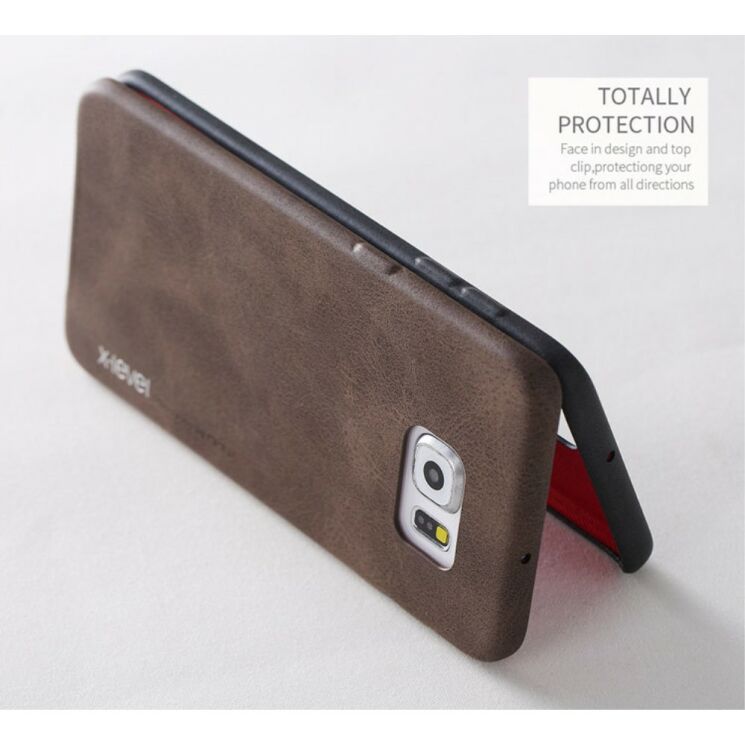 Защитный чехол X-LEVEL Vintage для Samsung Galaxy S6 edge+ (G928) - Brown: фото 11 из 13