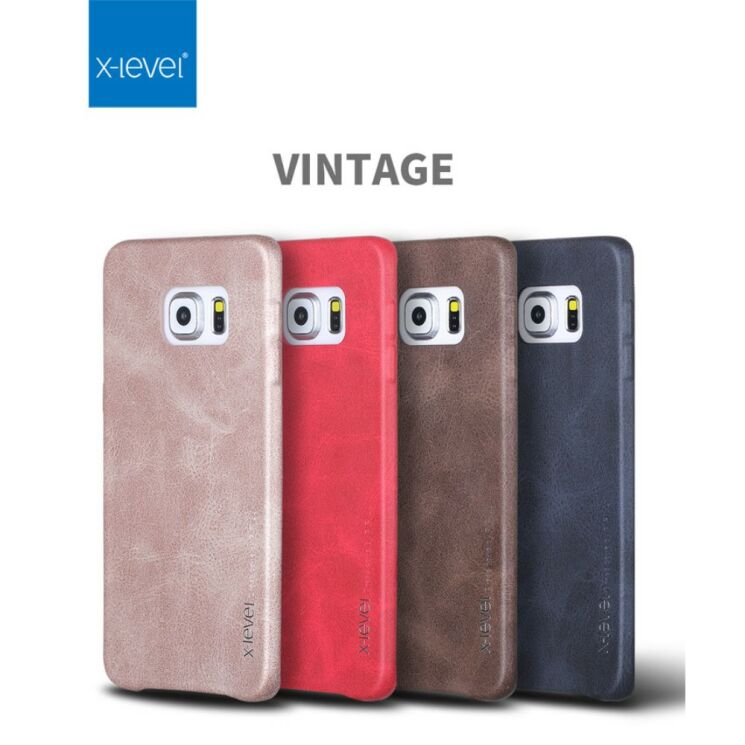 Захисний чохол X-LEVEL Vintage для Samsung Galaxy S6 edge+ (G928) - Black: фото 7 з 13
