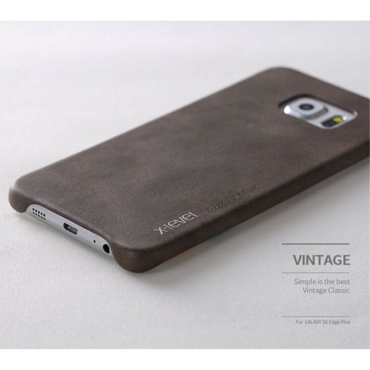 Захисний чохол X-LEVEL Vintage для Samsung Galaxy S6 edge+ (G928) - Brown: фото 8 з 13