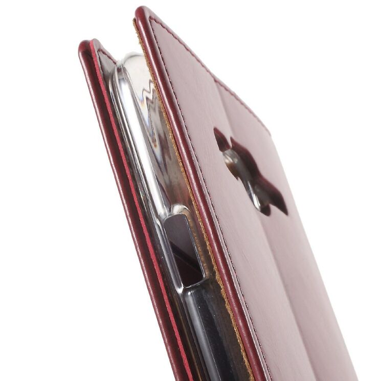 Чехол MERCURY Classic Flip для Samsung Galaxy J5 (J500) - Burgundy: фото 7 из 9