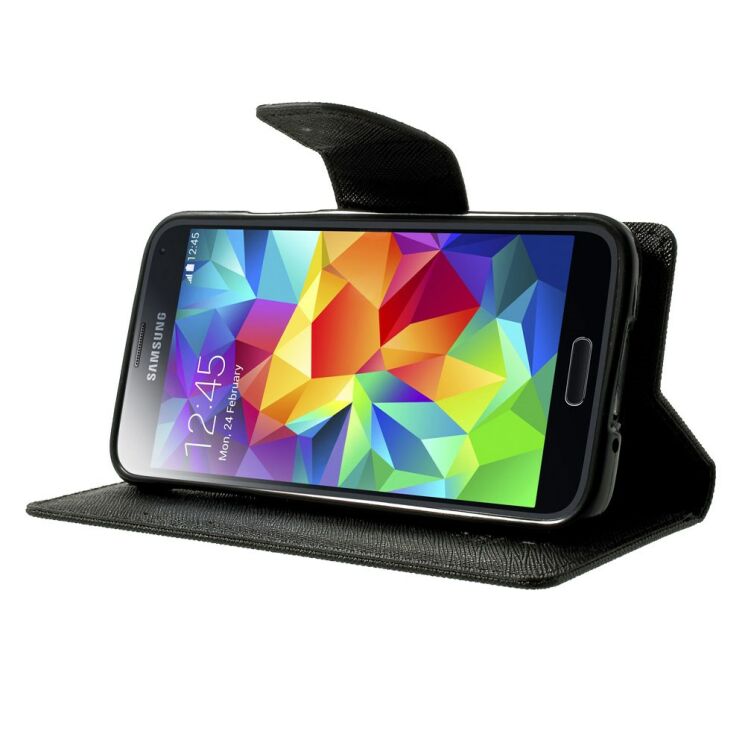 Чохол Mercury Cross Series для Samsung Galaxy S5 mini (G800) - Black: фото 3 з 10