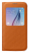 Чехол S View Cover (Textile) для Samsung S6 (G920) EF-CG920 - Orange (S6-2414O). Фото 1 из 7