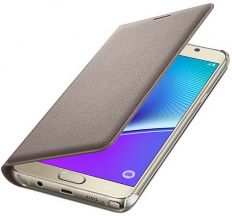 Чохол Flip Wallet для Samsung Galaxy Note 5 (N920) EF-WN920PBEGRU - Gold: фото 1 з 8