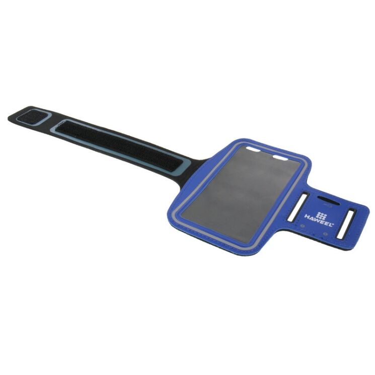 Чехол на руку HAWEEL Sport Armband для смартфонов шириной до 80 мм - Dark Blue: фото 3 из 10
