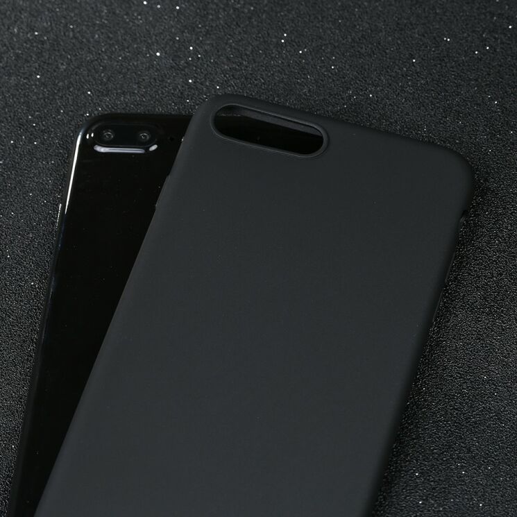 Силиконовый (TPU) чехол X-LEVEL Matte для iPhone 7 Plus / iPhone 8 Plus - Black: фото 4 из 14