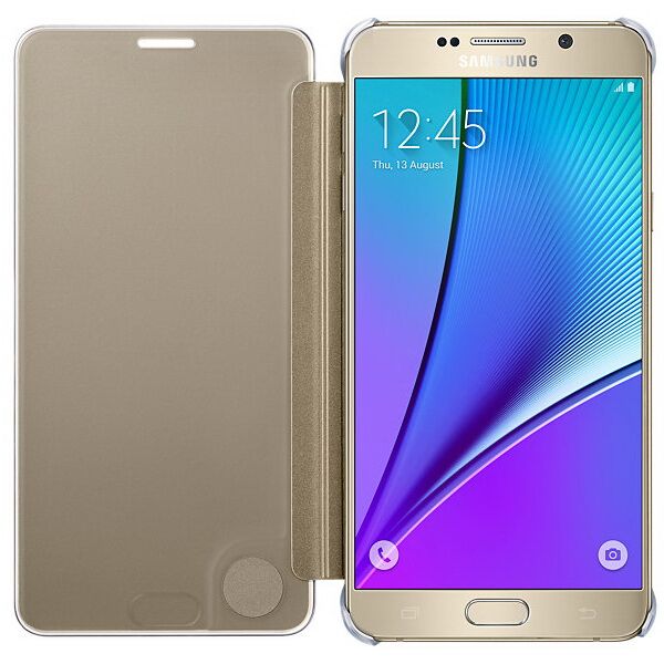 Чохол Clear View Cover для Samsung Galaxy Note 5 (N920) EF-ZN920C - Gold: фото 4 з 5