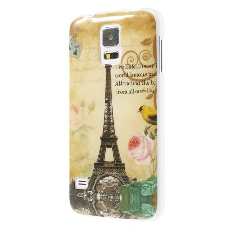 Силиконовая накладка Deexe Life Style для Samsung Galaxy S5 (G900) - Eiffel Tower: фото 3 из 6
