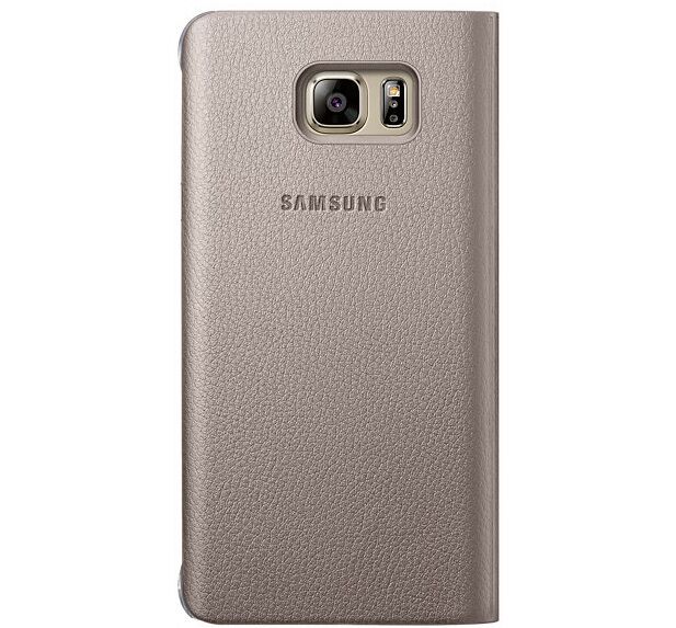 Чехол Flip Wallet для Samsung Galaxy Note 5 (N920) EF-WN920PBEGRU - Gold: фото 3 из 8
