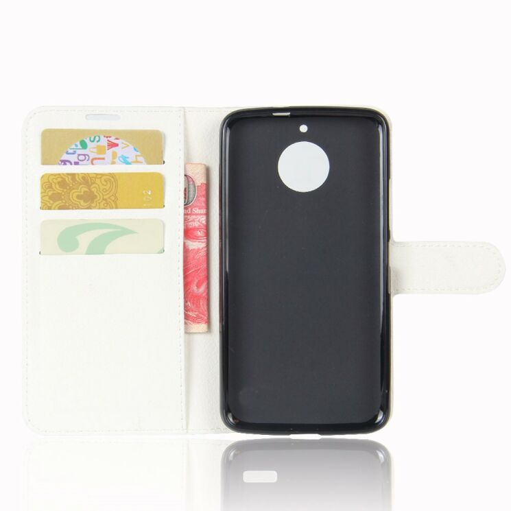 Чехол-книжка Deexe Wallet Style для Motorola Moto E Plus / E4 Plus - White: фото 3 из 6