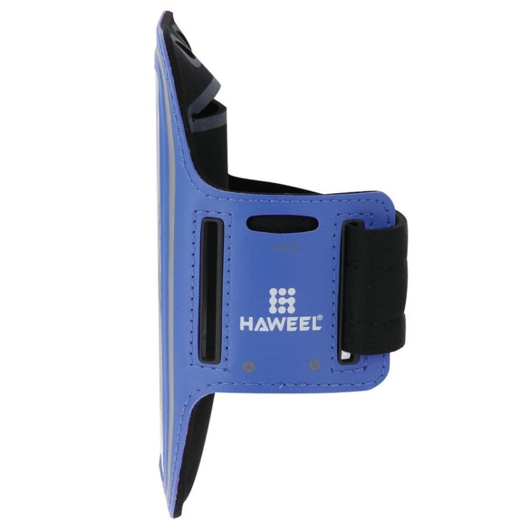 Чехол на руку HAWEEL Sport Armband для смартфонов шириной до 80 мм - Dark Blue: фото 2 из 10