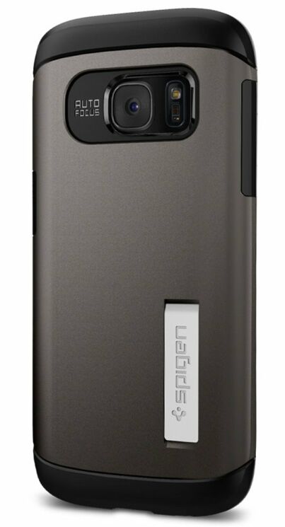 Захисна накладка Spigen SGP Slim Armor для Samsung Galaxy S7 (G930) - Gunmetal: фото 3 з 12