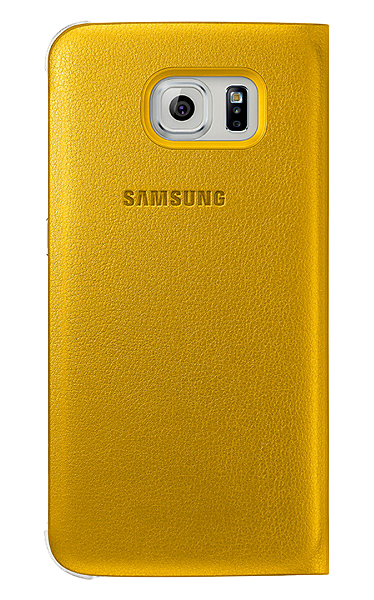 Чохол Flip Wallet PU для Samsung S6 (G920) EF-WG920PLEGRU - Yellow: фото 3 з 8