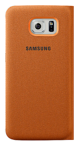 Чохол S View Cover (Textile) для Samsung S6 (G920) EF-CG920 - Orange: фото 2 з 7