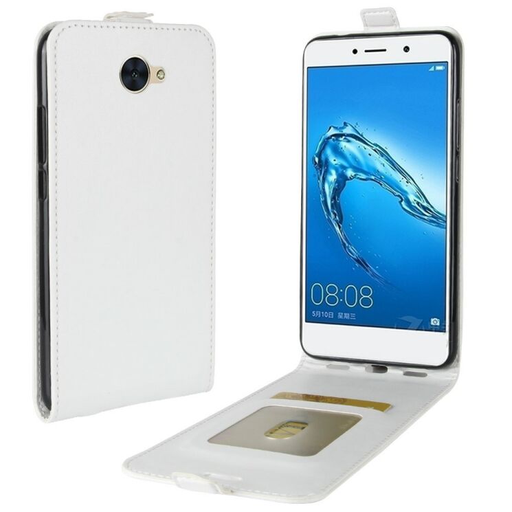 Чехол Deexe Flip Case для Huawei Y7 - White: фото 1 из 9