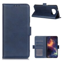 Чехол Deexe Pocket Wallet для Xiaomi Poco X3 / Poco X3 Pro - Blue: фото 1 из 7