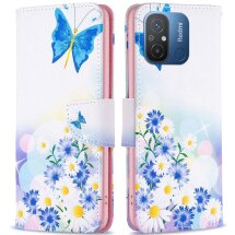 Чохол-книжка Deexe Color Wallet для Xiaomi Redmi 12C - Butterfly and Flowers: фото 1 з 8