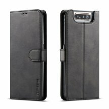 Чехол LC.IMEEKE Wallet Case для Samsung Galaxy A80 (A805) - Black: фото 1 из 13