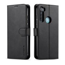 Чехол LC.IMEEKE Wallet Case для Xiaomi Redmi Note 8T - Black: фото 1 из 8