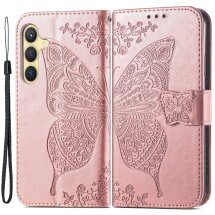 Чохол UniCase Butterfly Pattern для Samsung Galaxy S24 Plus - Rose Gold: фото 1 з 5