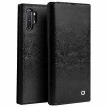 Кожаный чехол QIALINO Classic Case для Samsung Galaxy Note 10+ (N975) - Black: фото 1 из 13