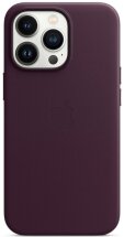 Оригінальний чохол Leather Case with MagSafe для Apple iPhone 13 Pro (MM1A3ZE/A) - Dark Cherry: фото 1 з 4