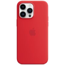 Оригінальний чохол Silicone Case with MagSafe для Apple iPhone 14 Pro Max (MPTR3ZE/A) - Red: фото 1 з 4