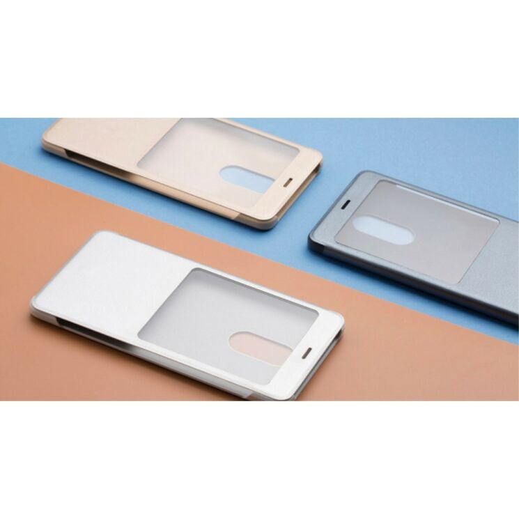 Оригинальный чехол Smart Flip для Xiaomi Redmi Note 4 - Gold: фото 7 из 7