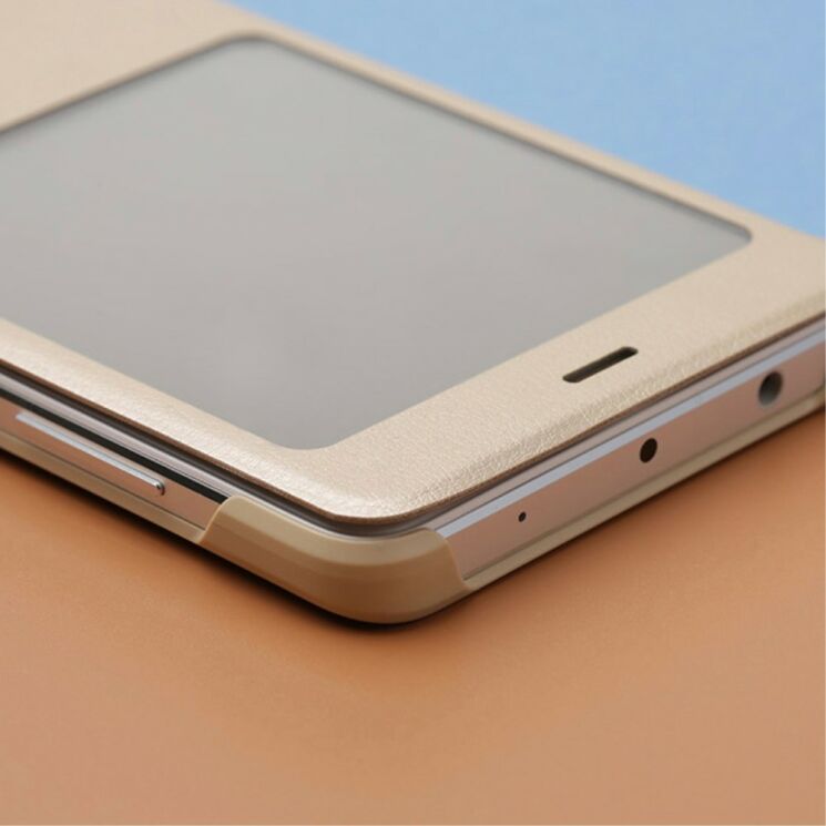 Оригинальный чехол Smart Flip для Xiaomi Redmi Note 4 - Silver: фото 5 из 7