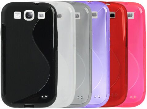 Силиконовая накладка Deexe S Line для Samsung Galaxy S3 (i9300) - Red: фото 6 из 6