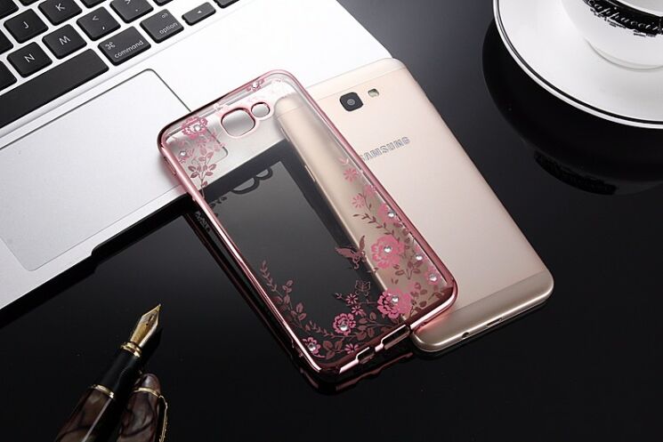 Силіконовий (TPU) чохол Deexe Shiny Cover для Samsung Galaxy J5 Prime (G570) - Rose Gold: фото 3 з 8