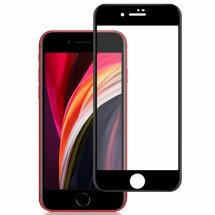 Защитное стекло AMORUS 3D Curved Full Glue для Apple iPhone SE 2 / 3 (2020 / 2022) / iPhone 8 / iPhone 7 - Black: фото 1 из 5