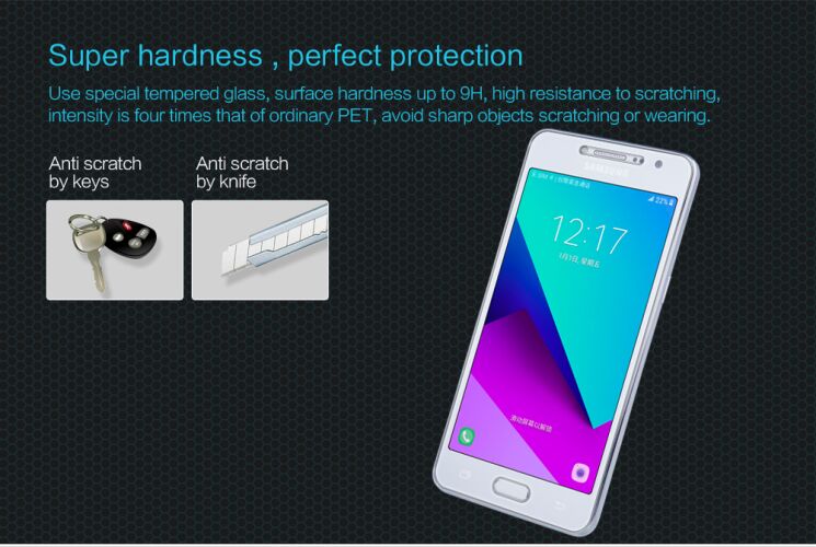 Защитное стекло NILLKIN Amazing H для Samsung Galaxy J2 Prime: фото 3 из 14