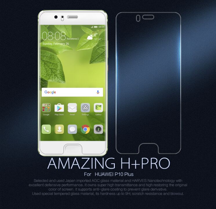 Захисне скло NILLKIN Amazing H+ PRO для Huawei P10 Plus: фото 1 з 12