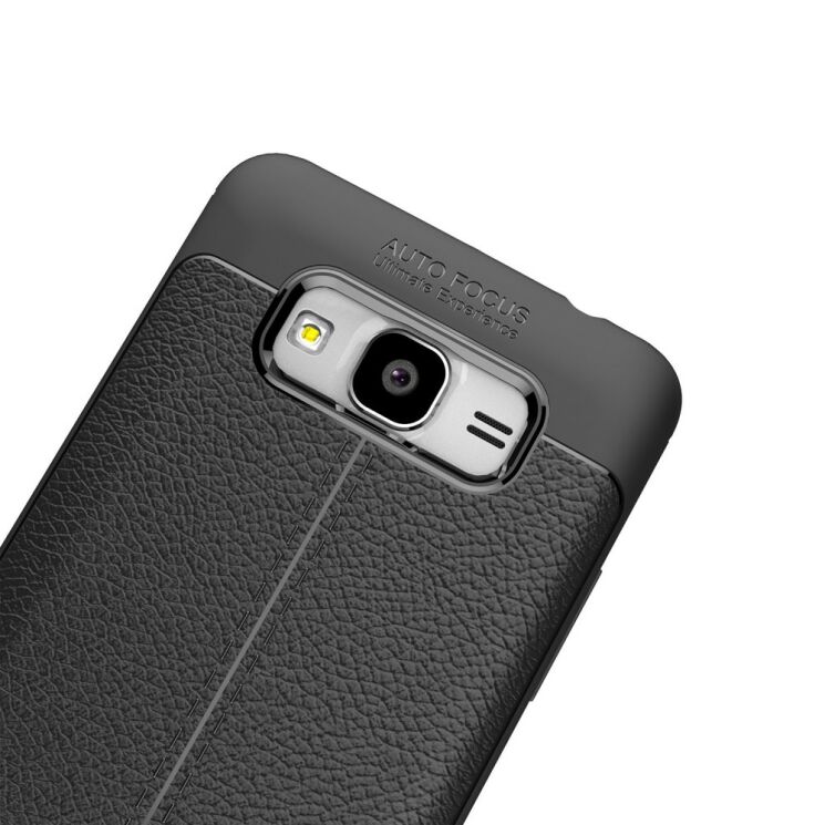 Захисний чохол Deexe Leather Cover для Samsung Galaxy J2 Prime - Gray: фото 6 з 11
