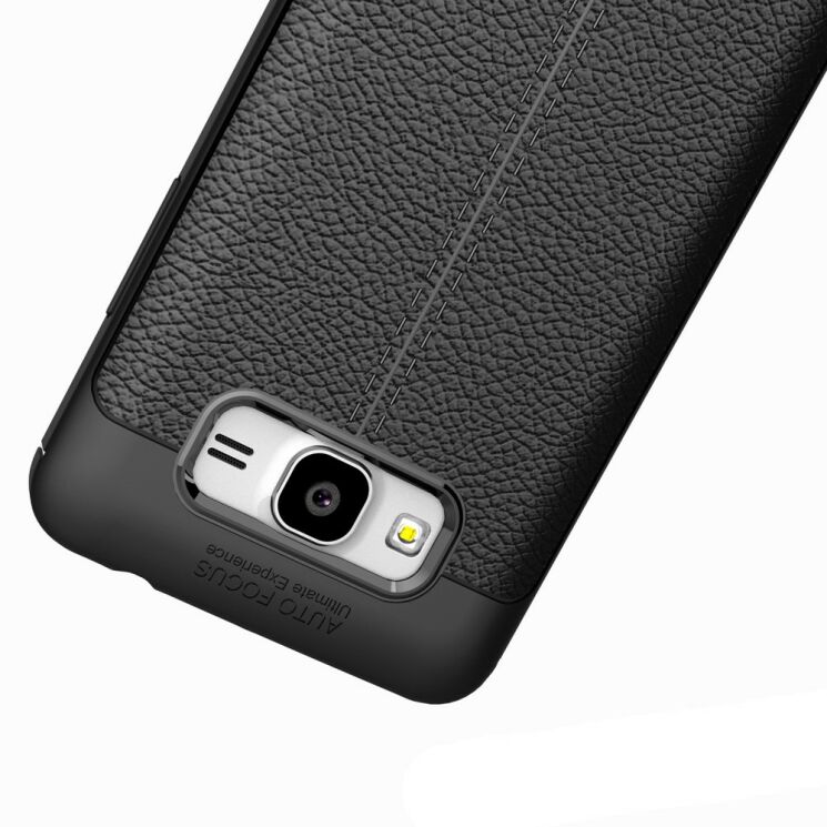 Захисний чохол Deexe Leather Cover для Samsung Galaxy J2 Prime - Black: фото 8 з 11