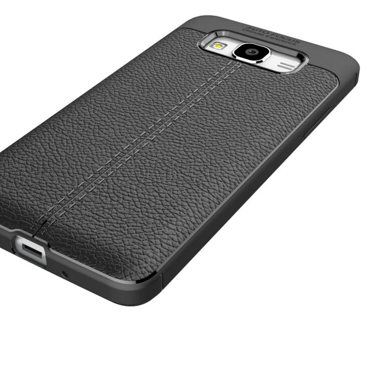 Защитный чехол Deexe Leather Cover для Samsung Galaxy J2 Prime - Black: фото 5 из 11