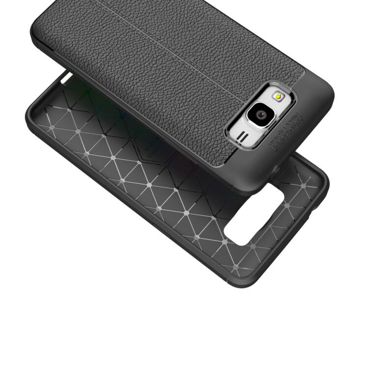 Захисний чохол Deexe Leather Cover для Samsung Galaxy J2 Prime - Black: фото 3 з 11