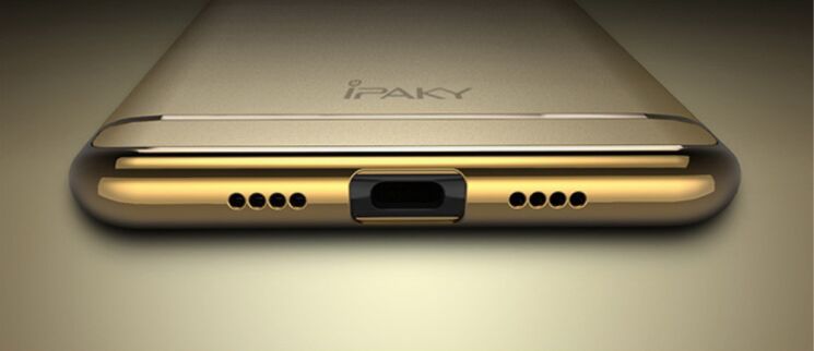 Захисний чохол IPAKY Slim Armor для Xiaomi Mi Note 2 - Gold: фото 7 з 7